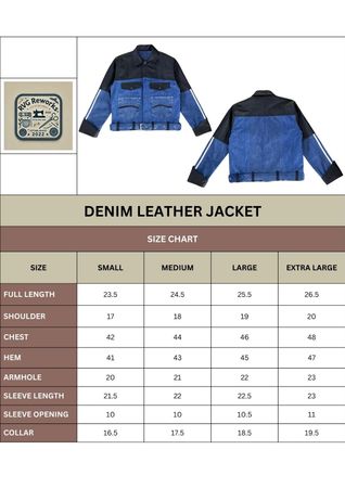 Upcycled Denim & Leather Sports Jacket