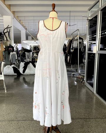 Upcycled Tablecloth Maxi Dress