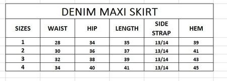 Upcycled Style Long Skirts - EVR0235