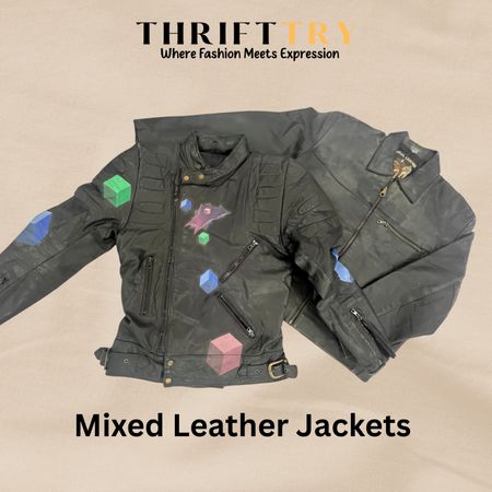 Mixed Design Leather jacket