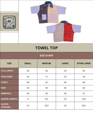 Upcycled Terry Cloth Patchwork Shirt
