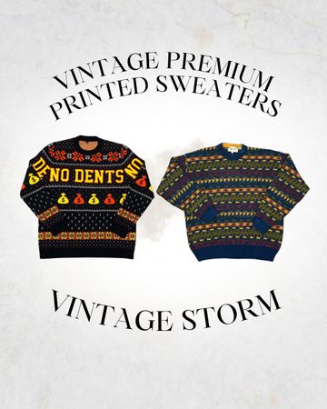 Vintage Premium Printed Sweaters
