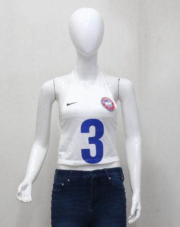 CR1426 Rework Halter Jersey Top