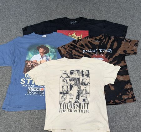 CRZ2108 Music Print T-Shirts