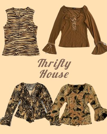 Cheetah Attitude Y2k Tops(TH/302)