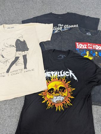 CRZ2109 Music Print T-Shirts