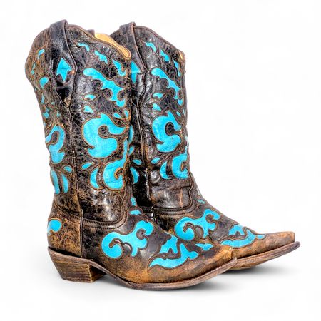 SA465 Expensive Vintage Branded Cowboy Boots - Corral, Lucchese, Sandra, Ariat and more