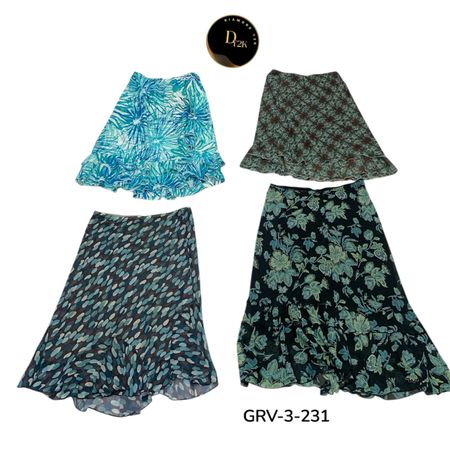 Vintage Y2K Poly Skirt – Trendy Streetwear Essential (GRV-3-231)