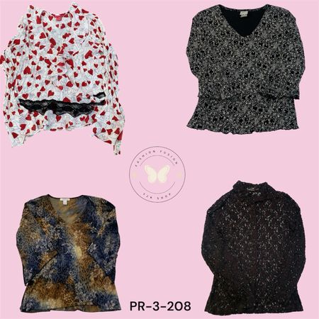 Women’s Poly Printed Long Sleeve Blouse – Casual & Stylish Top (PR-3-208)