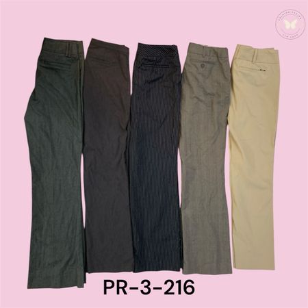 Low Rise Poly Pants for Women (PR-3-216)