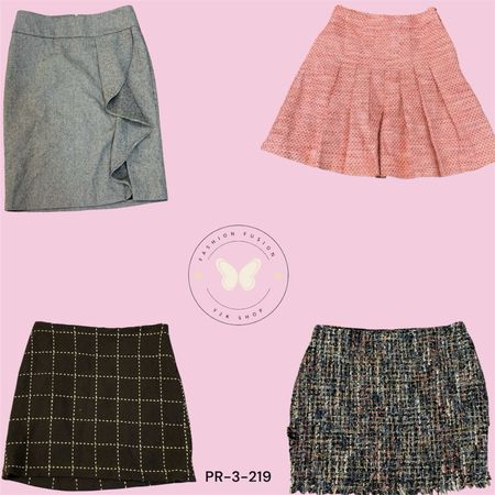 Wool A-Line Midi Skirt in Charcoal – Winter Office Wear (PR-3-219)