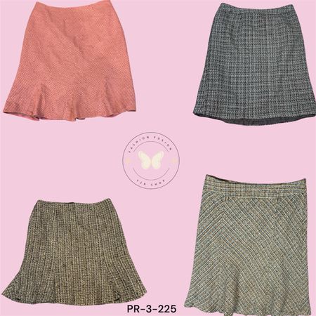 Chic A-Line Wool Skirt with Side Slit” (PR-3-225)