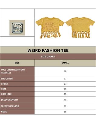 Upcycled y2k Fringe Graphic Tee