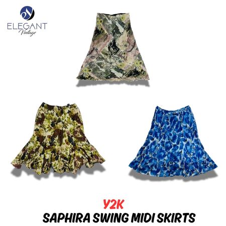 Y2K Saphira Swing Midi Skirts - EV0947