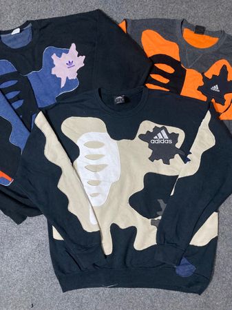 Upcycle Adidas Patchwork Jumper