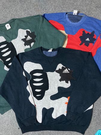 Upcycle Adidas Patchwork Sweatshirt