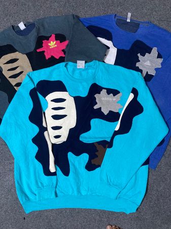 Upcycle Adidas Patchwork Sweatshirt