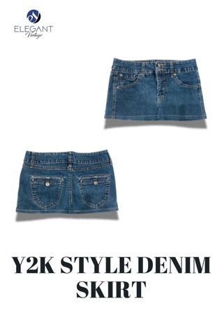 UPCYCLED Y2K Denim Skirts - EVR0245