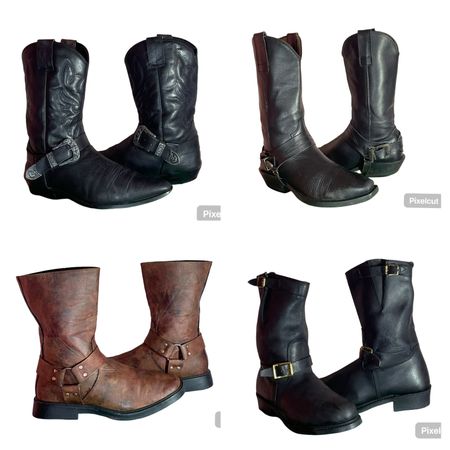 Op 193 Buckle Style Biker Boots