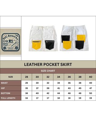 Upcycled Dual-Pocket Denim Mini Skirt