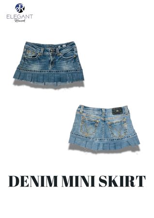 UPCYCLED Denim Mini Skirts - EVR0229