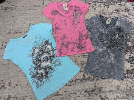 Y2K Baby-tee / T-shirts B#005 20 Pcs