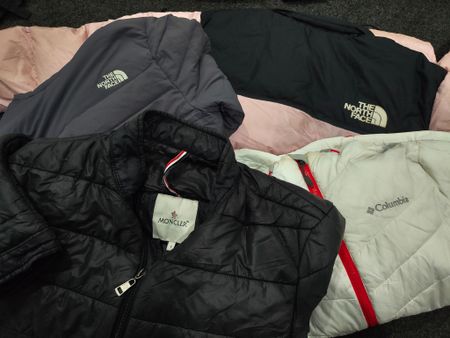 TNF Columbia & Moncler Puffers
