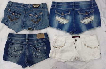 CR7107 upcycled Y2K Shorts