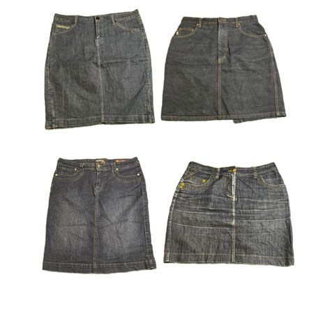 Y2k Unique Girl Denim Midi Skirt RE-2942