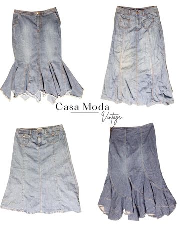 2703-3 Y2K Saias Maxi de Denim 8Pcs