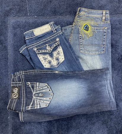 Y2K Embellished/Embroidered Jeans [TD-375]