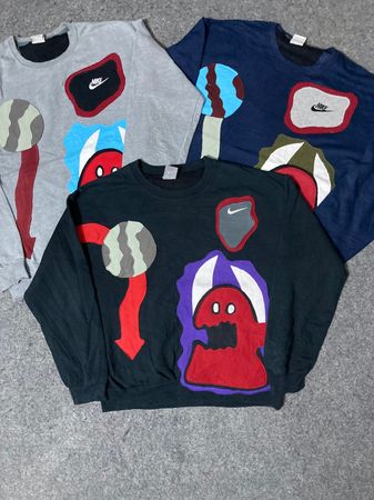 Upcycle Nike Sweatshirt Patchwork