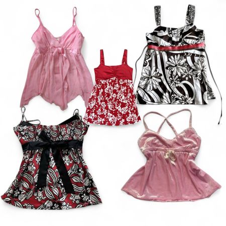Y2k babydoll cami tops