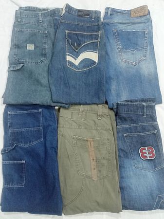 L123 メンズ バギー ヒップホップ ジーンズ