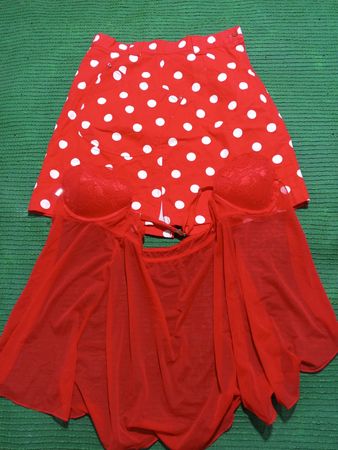 Y2K top and Y2K skirts