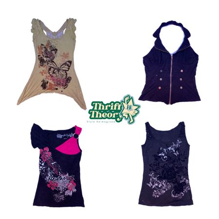 Y2K Gothic vibes mix Tops (MH-002)