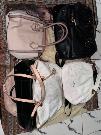 Coach, salvatore ferragamo, Michael kors, guess, bags