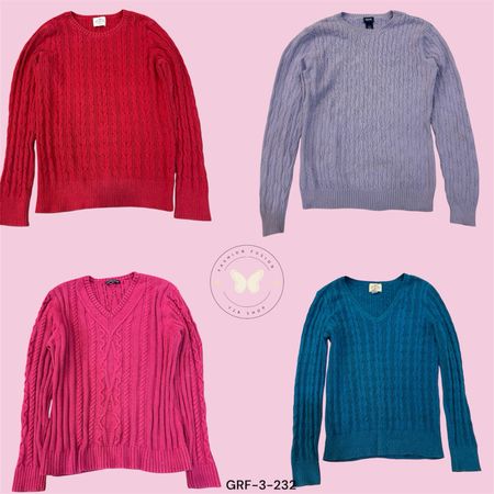 Women’s Oversized Knit Sweater – Cozy Winter Fashion Pullover (GRF-3-232)