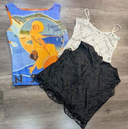 4635 - Y2K-Stil Cami Tops und Blusen