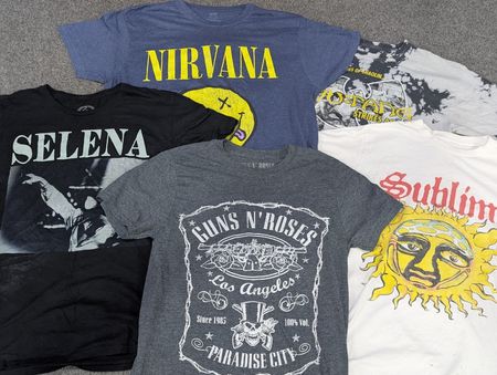 CRZ2122 Music Print T-Shirts