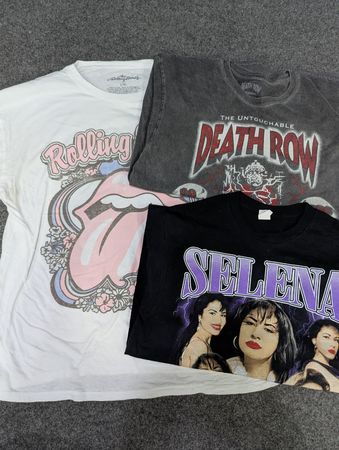 ZV2136 Music Print T-Shirts