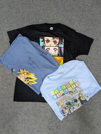 ZV2137 Japanese Anime Print T-Shirts
