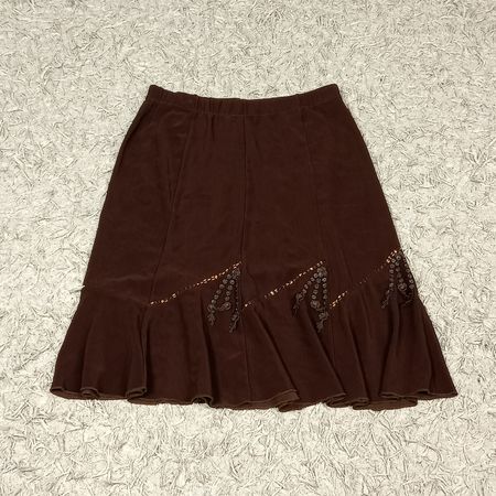 Y2K POLY SKIRTS (BROWN) - BUNDLE 10