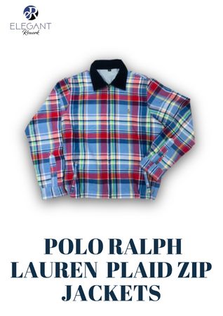 UPCYCLED Polo Ralph Lauren Plaid Zip Jackets - EVR0288