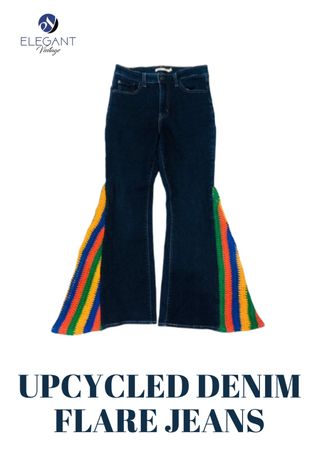UPCYCLED Denim Flared Jeans - EVR0257