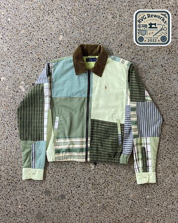 Upcycled RL Harrington Patchwork Jacket