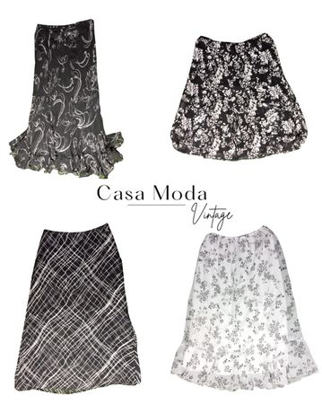 Jupes midi imprimées 2803-12 10 Pcs