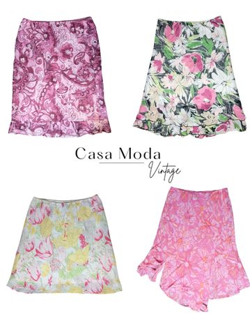 2803-14 Printed Midi Skirts 5Pcs