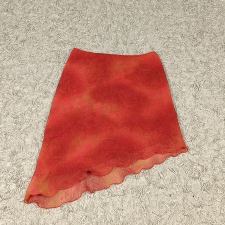 Y2K POLY SKIRTS (RED) - BUNDLE 26