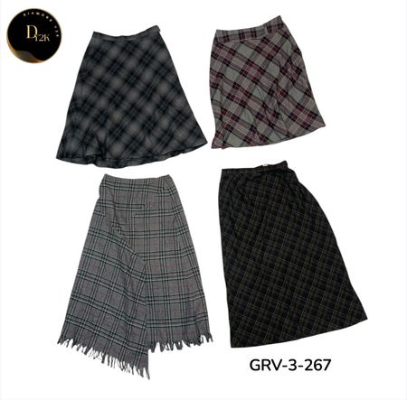 Classic Wool Skirt – Cozy & Elegant Winter Wear (GRV-3-267)